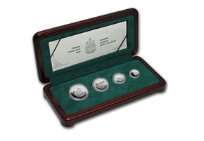 1995 Canada Lynx Platinum 4 Coin Set